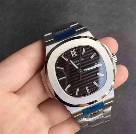 patek philippe nautilus black dial.